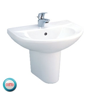 Chậu rửa Lavabo chân quỳ COTTO C014/C4201