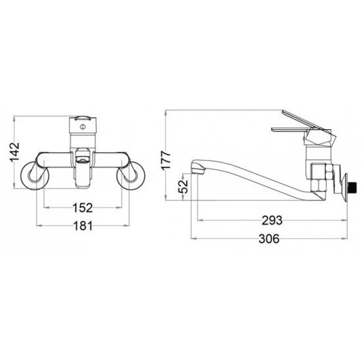 Vòi bếp nóng lạnh caesar K376C
