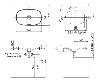 Chậu rửa đặt bàn INAX AL-642V Aqua Ceramic