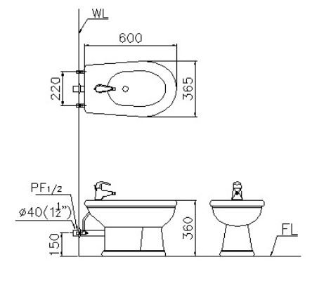 Bệ vệ sinh nữ caesar B1031