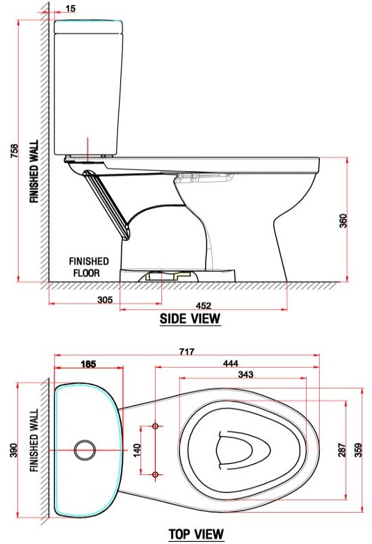 Bồn Cầu 2 khối American Standard VF-2397S3