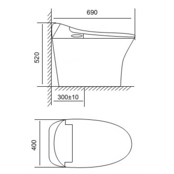 Bồn Cầu Thông Minh Viglacera V94.RW