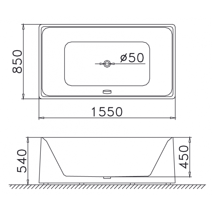 Bồn tắm Caesar AT6250