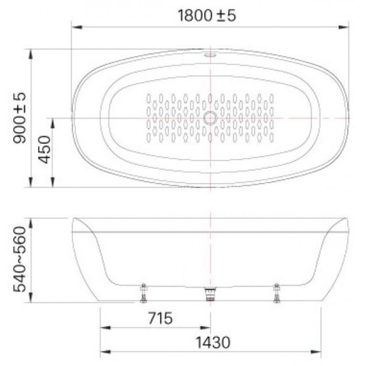 Bồn tắm INAX đặt sàn BF-1858V
