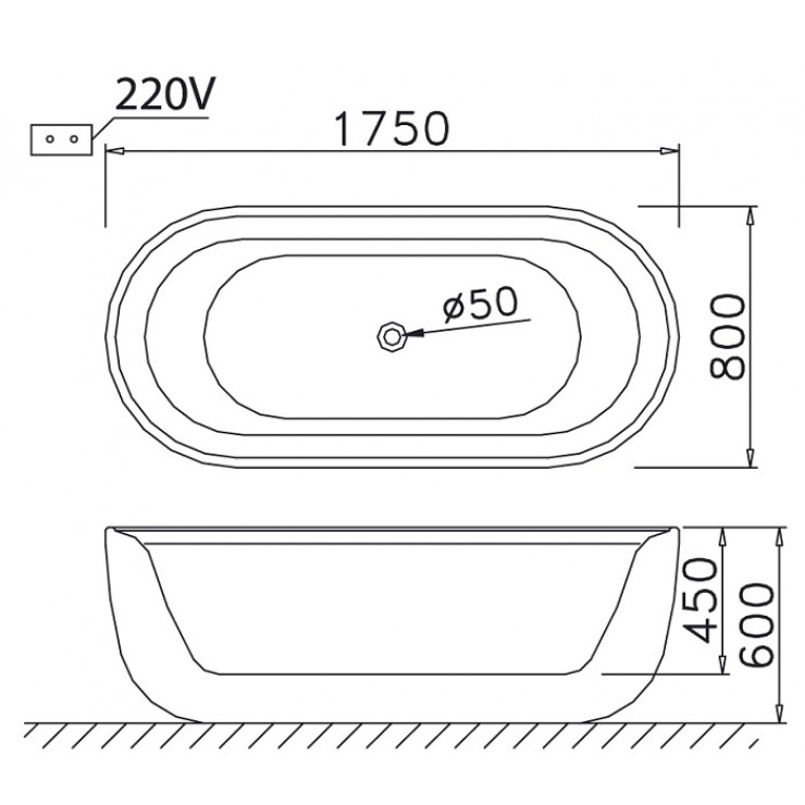 Bồn tắm massage Caesar MT0770