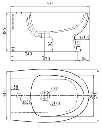 Bồn tiểu nữ Viglacera VB5