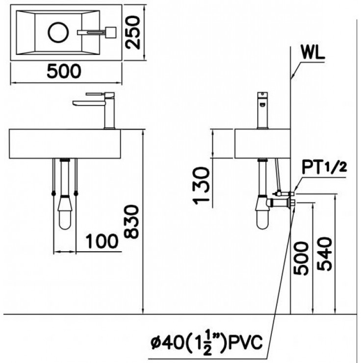 Chậu rửa dương bàn caesar LF5239S