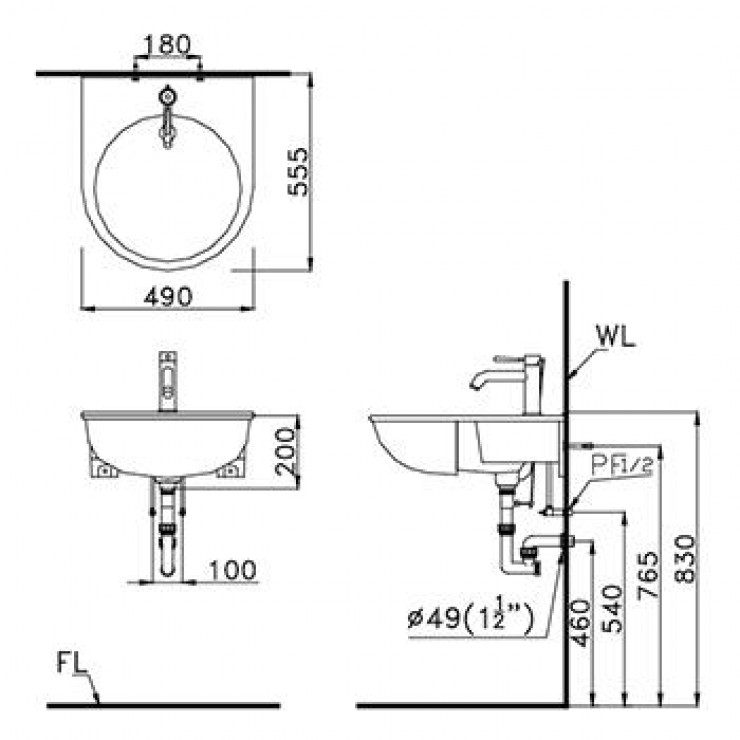 Chậu Rửa Âm bàn CAESAR LF5302