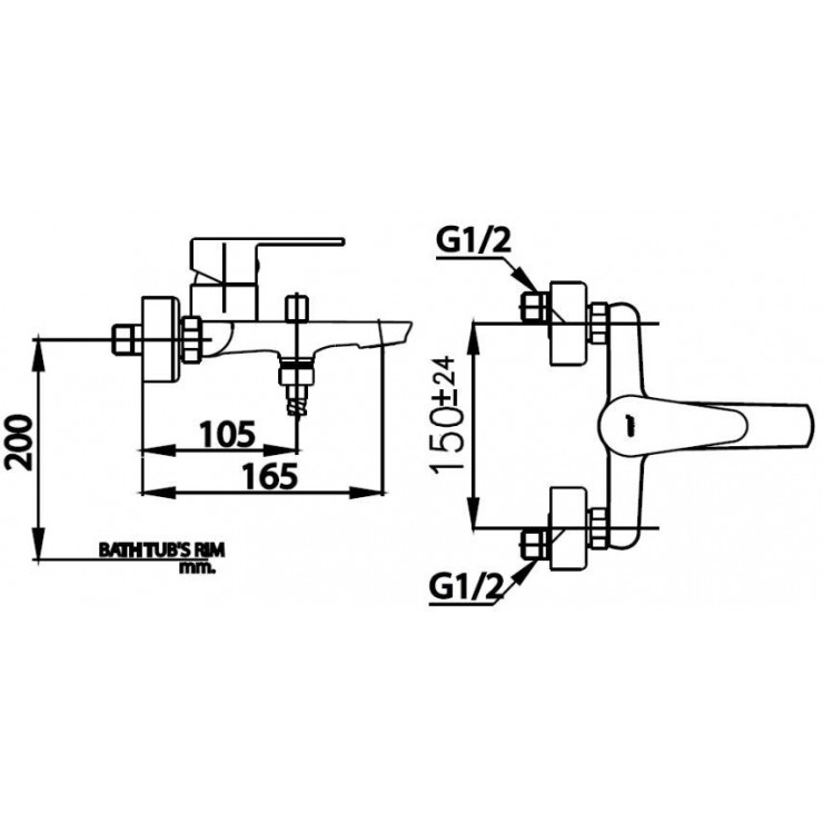 Củ Sen Tắm COTTO CT3001AE Nóng Lạnh