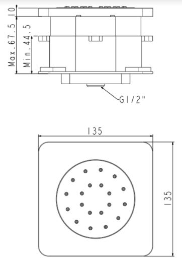 Đầu Sen American Standard FFASS054 EasySET Âm Tường