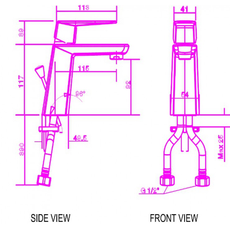 Vòi Chậu American Standard Ventuno WF-6901 Nóng Lạnh
