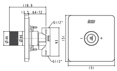 Nút Điều Chỉnh Tay Sen American Standard FFAS0927 EasySET