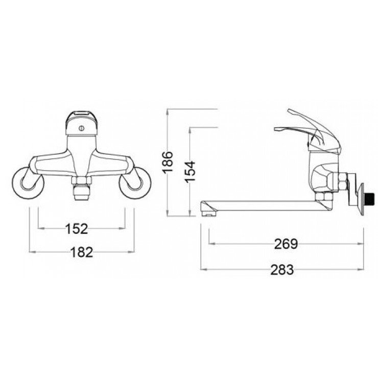 Vòi bếp nóng lạnh caesar K540C