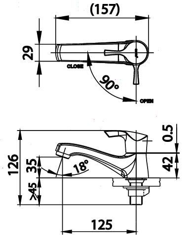 Vòi Lavabo COTTO CT1207-HM Lạnh