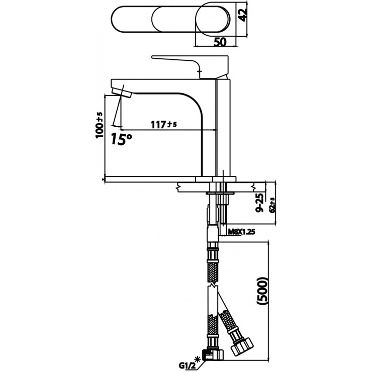 Vòi Lavabo COTTO CT2160A Luke Nóng Lạnh