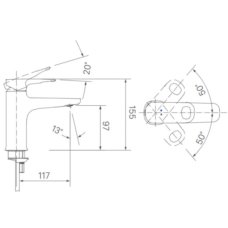 Vòi chậu đặt bàn INAX LFV-652SH