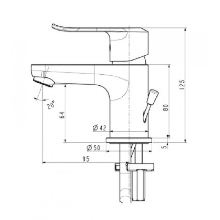 Vòi Chậu American Standard WF-0701 Neo Modern Nóng Lạnh