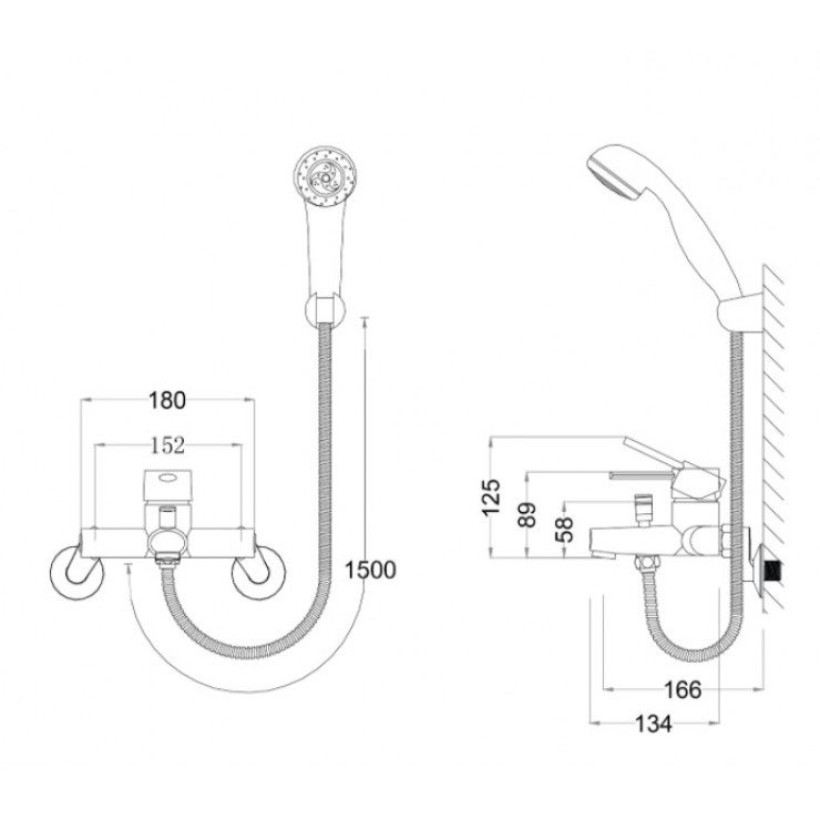 Vòi Sen Nóng Lạnh CAESAR S330C Tay 3 Chế Độ