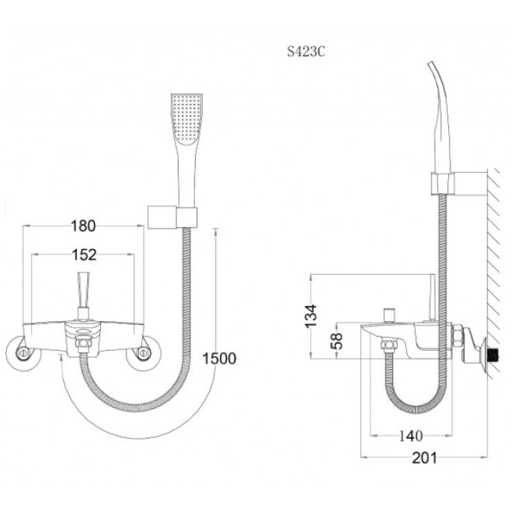 Sen tắm Caesar S423C