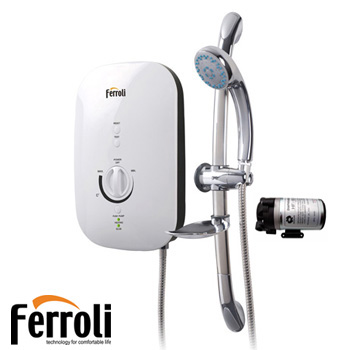 Bình nóng lạnh trực tiếp Ferroli DIVO SSP (Có bơm)