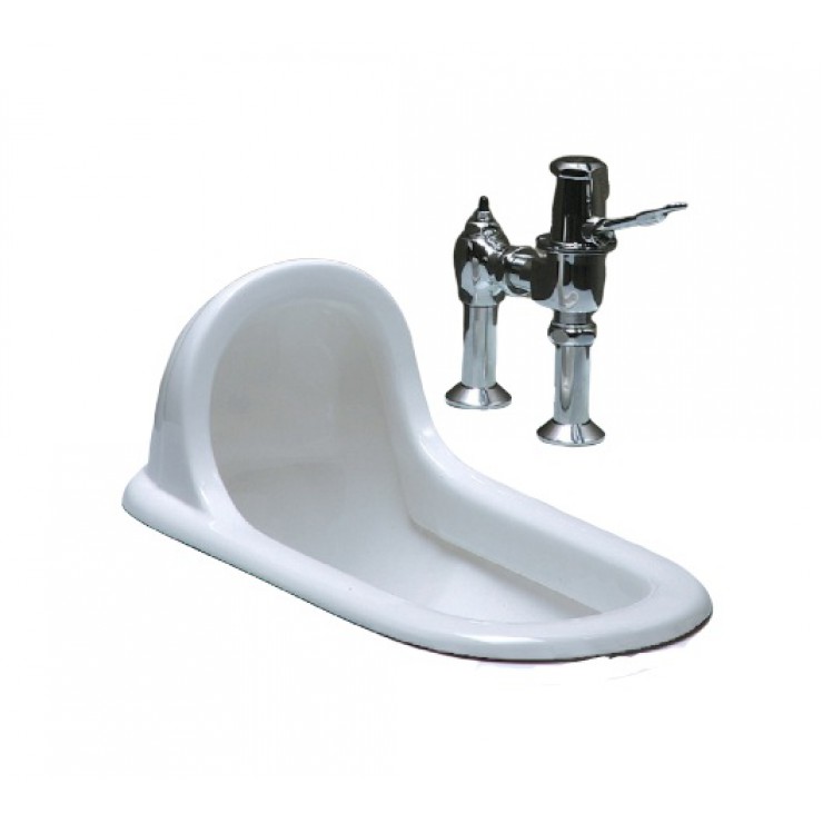 Bồn Cầu Xổm CAESAR C1230+BF525 Kèm Bộ Xả