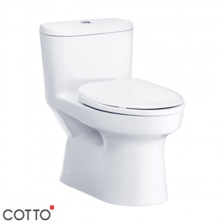 Bồn Cầu COTTO C1015 Một Khối Macc Xả Nhấn