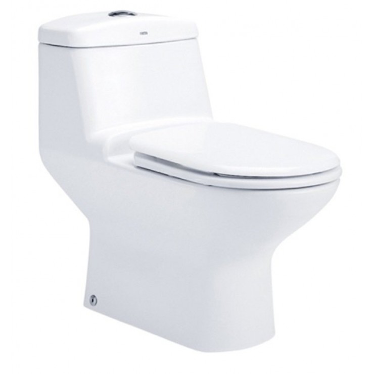 Bồn Cầu COTTO C1111 Một Khối Victor Xả Nhấn