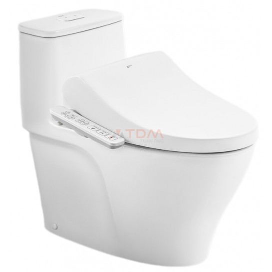 Bồn cầu INAX 1 khối AC-989R nắp rửa điện tử CW-H18VN