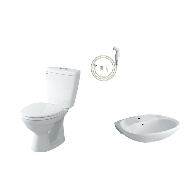 Bồn cầu C-108VAN +Chậu rửa L-284V(EC/FC) + Vòi xịt CFV-102A