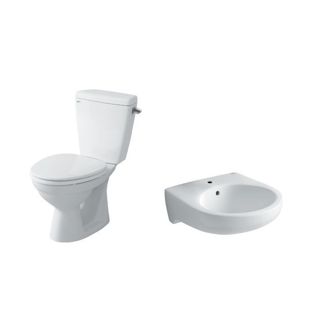 Bồn cầu C-117VA+Chậu rửa  L-282V