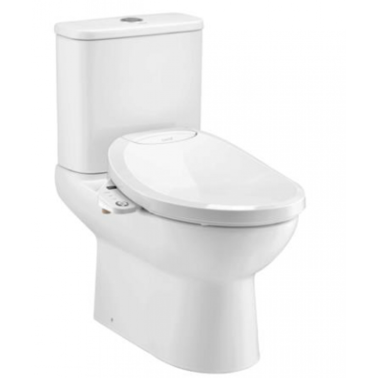 Bồn Cầu 2 Khối COTTO C126207-CV7 Nắp Rửa Điện Tử