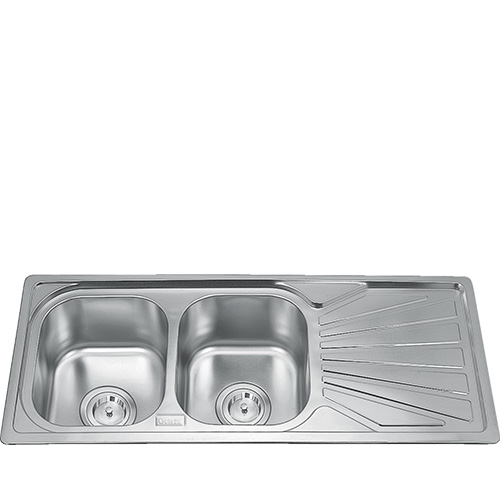 Chậu rửa bát 2 hố có bàn GORLDE GD5526