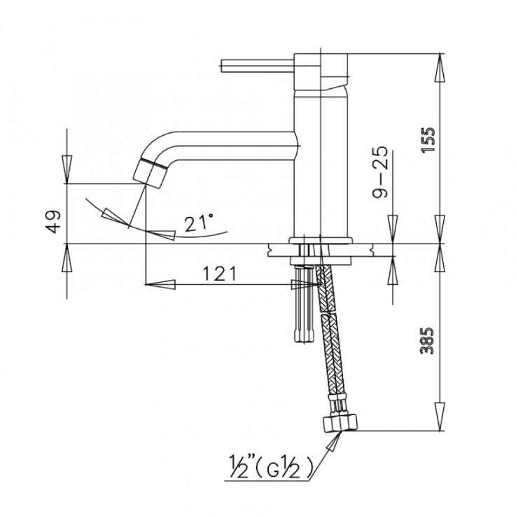 Vòi Lavabo COTTO CT144AY Anthony Lạnh Thân Cao