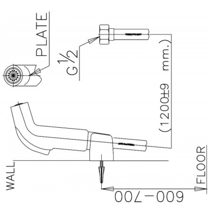 Vòi Xịt Toilet COTTO CT993NH-WH-HM