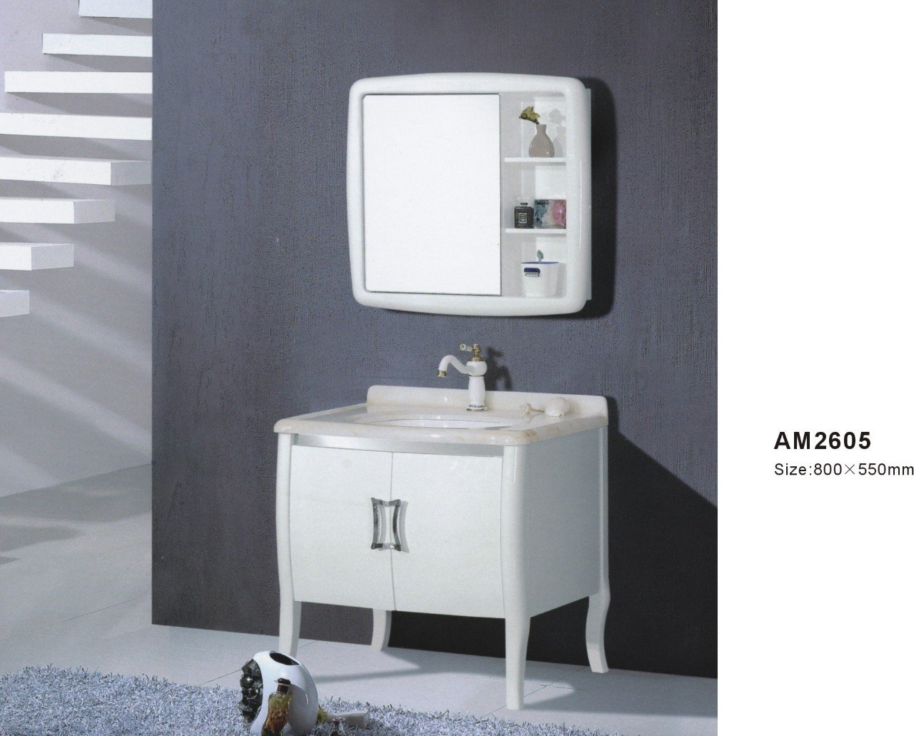 Chậu tủ tân cổ điển nhựa pvc model: 2605