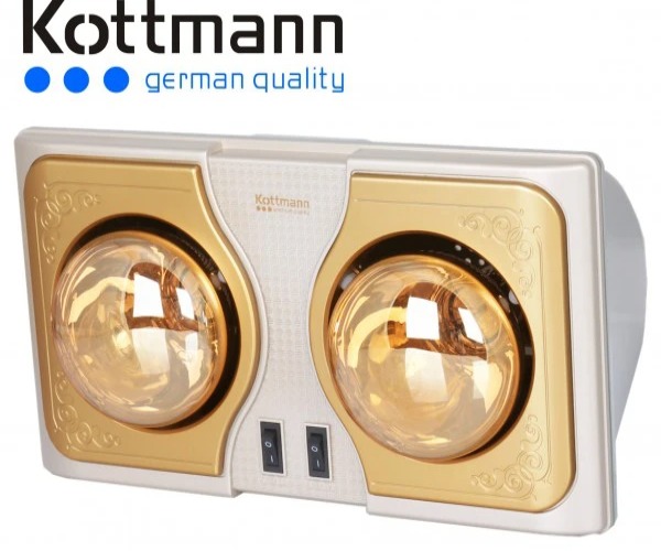 Đèn sưởi 2 bóng treo tường Kottmann – K2BH