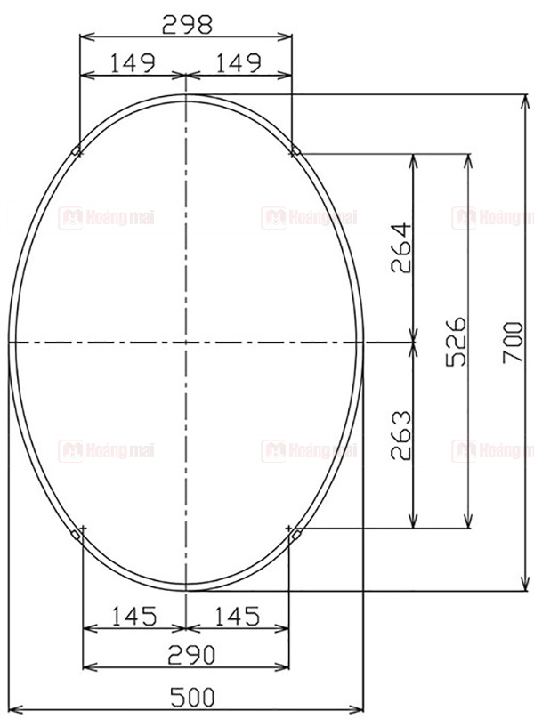 Gương Tráng Bạc INAX KF-5070VAC
