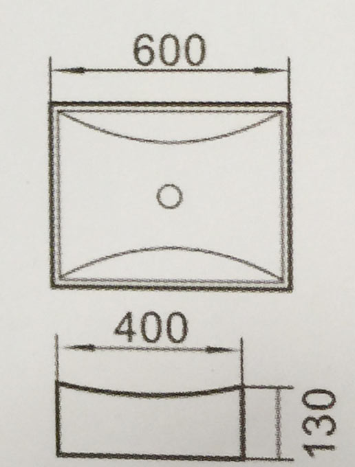 Chậu sứ bàn đá Govern LAD 003
