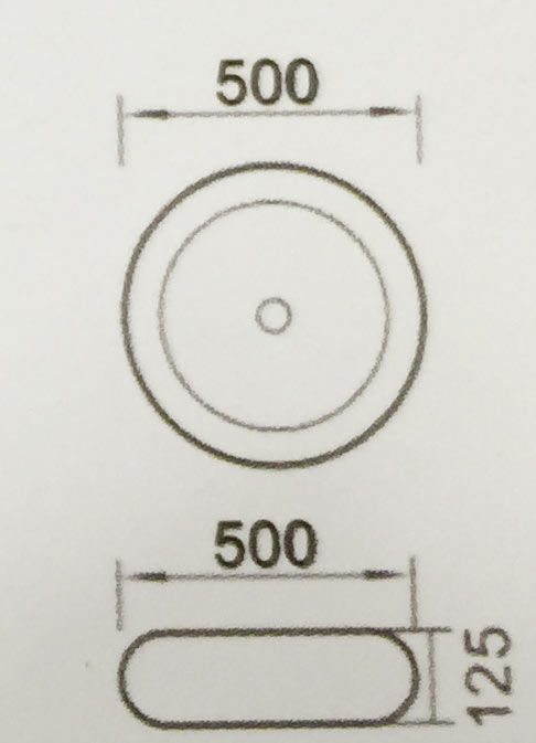 Chậu sứ bàn đá Govern LAD 012