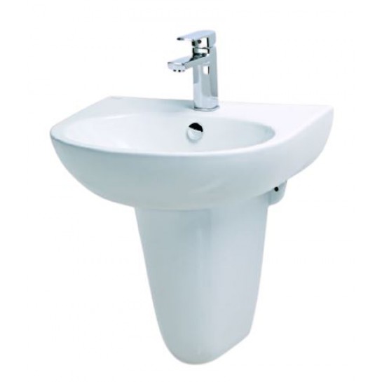 Chậu rửa Treo Tường Caesar Chân Ngắn L2152/P2443