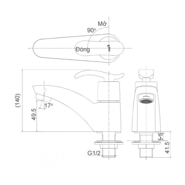 Vòi chậu nước lạnh INAX LFV-11A