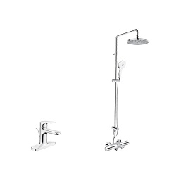 Vòi chậu LFV-1401S + Sen cây BFV-3415T-8C