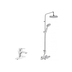 Vòi chậu LFV-1401S + Sen cây BFV-3415T-3C