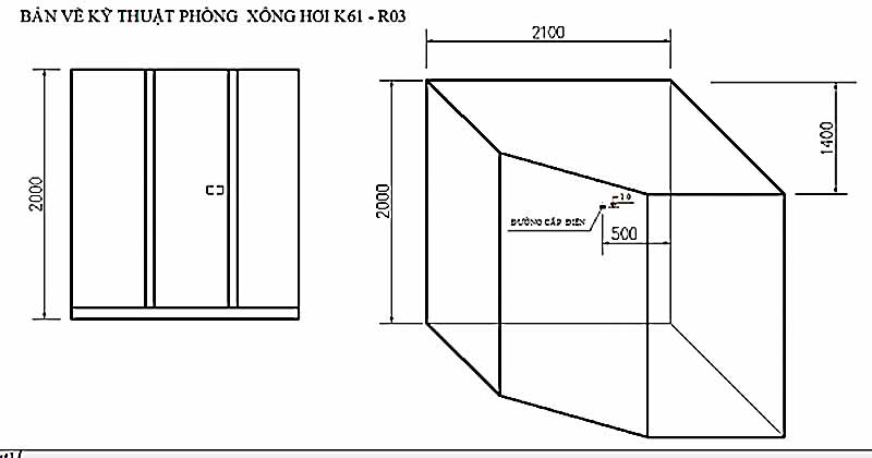Phòng xông hơi Govern K61-R03 (xông khô bằng hồng ngoại)