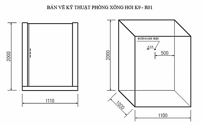 Phòng xông hơi Govern K9-R01 (xông khô bằng hồng ngoại)