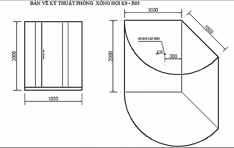 Phòng xông hơi Govern K9-R05 (Xông khô bằng tia hồng ngoại)