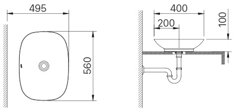 Chậu rửa đặt bàn INAX AL-S620V