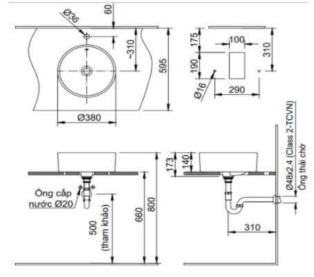 Chậu rửa đặt bàn INAX AL-294V Aqua Ceramic