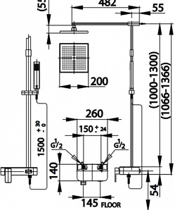Sen cây nóng lạnh COTTO CT2241W