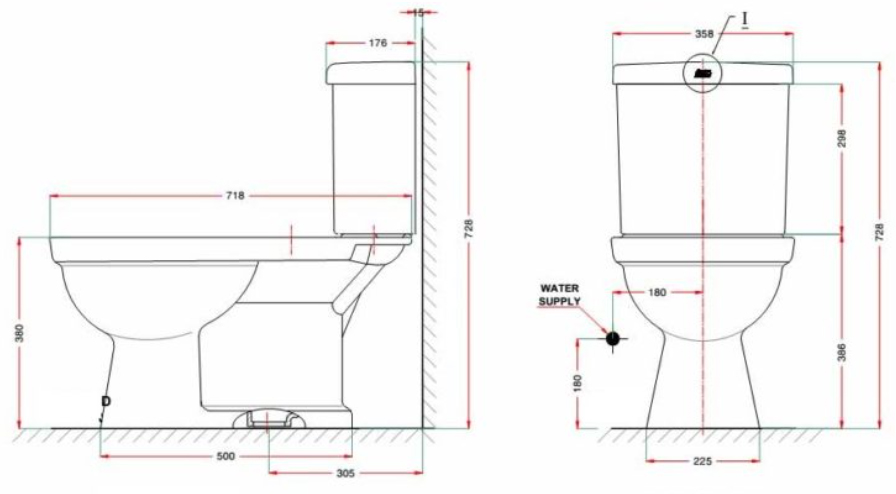 Bồn Cầu 2 khối American Standard VF-2013S3